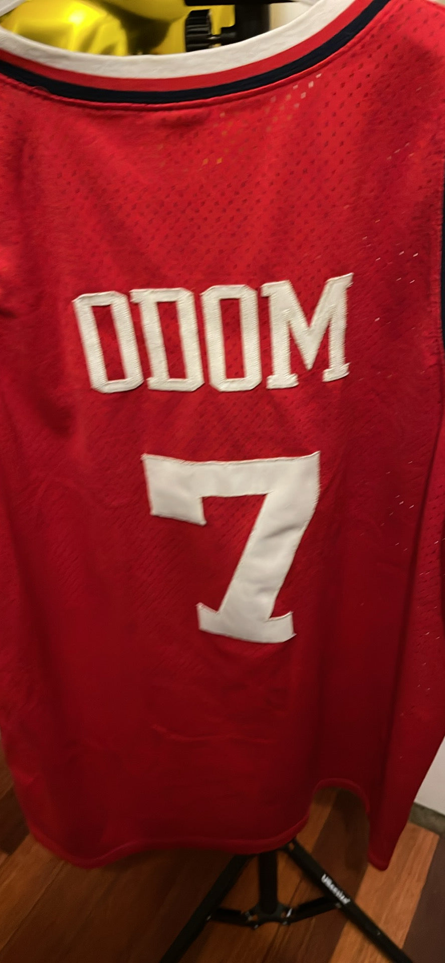 Vintage Nike #7 Lamar Odom Los Angeles Clippers NBA Jersey Red Size XL