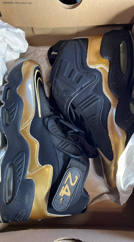 Nike Air Griffey Max 1 Black Metallic Gold 354912-006 Men's Preowned
