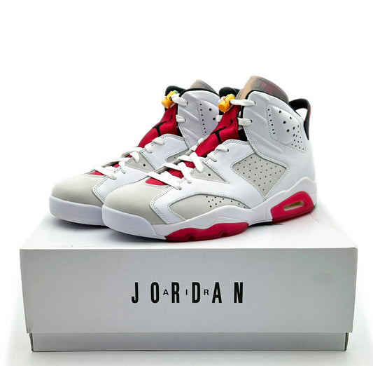 CT8529-062 Nike Air Jordan 6 Retro Hare Silver True Red Neutral Grey (Men's)