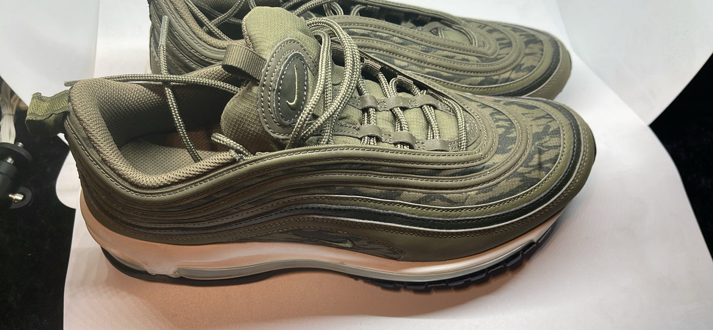NIKE Air Max 97 Tiger Camo Olive Aq4132-200 Sneakers