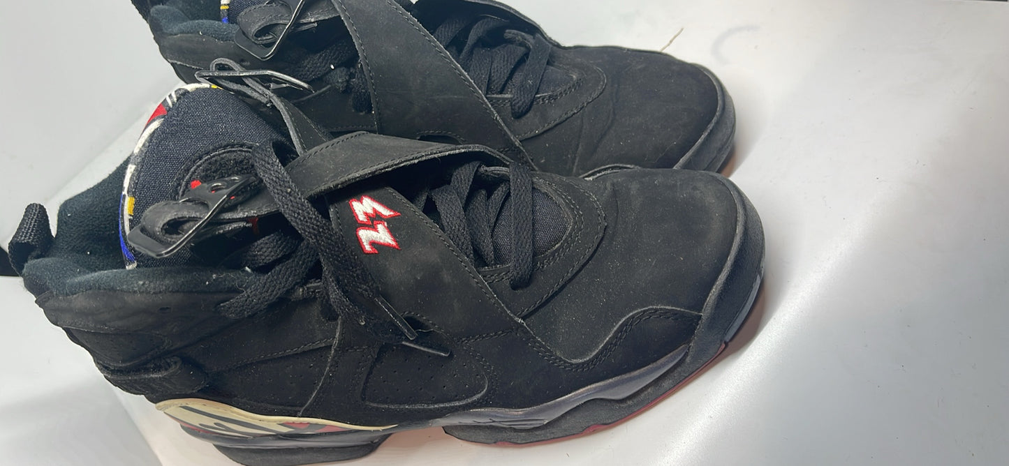 Nike Air Jordan 8 VIII Retro Playoff GS 305368-061 Black Red