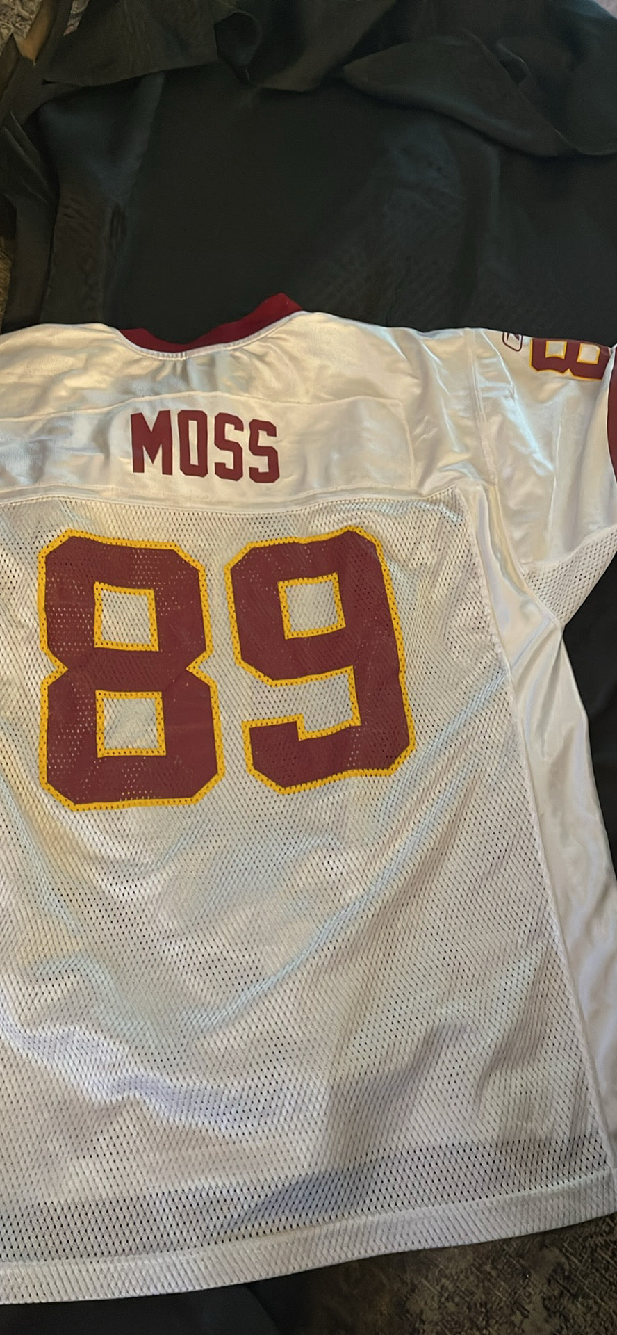 Vintage LE Reebok NFL Washington Redskins Santana Moss #89 Jersey Mens