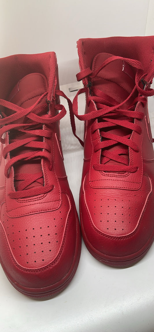 Nike Big Nike High Leather Shoes Gym Red Dunk Sneakers 336608-660 Mens