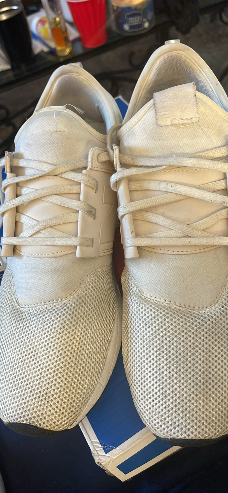 New Balance 247 Shoes Mens Rev Lite Sneakers MRL247AW White Cream Mesh Low