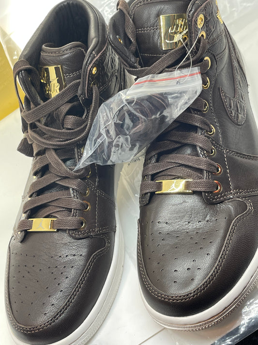 Nike Air Jordan 1 Pinnacle 'Baroque Brown Gold 705075-030 Brand New