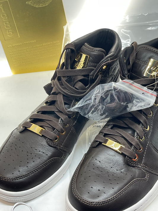 Nike Air Jordan 1 Pinnacle 'Baroque Brown Gold 705075-030 Brand New