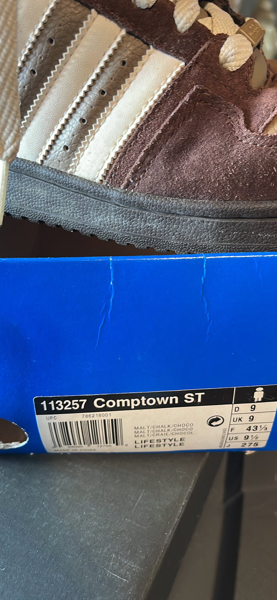 Adidas Comptown ST Sneakers Chocolate brown RARE Sz 10 Skateboarding Shoes