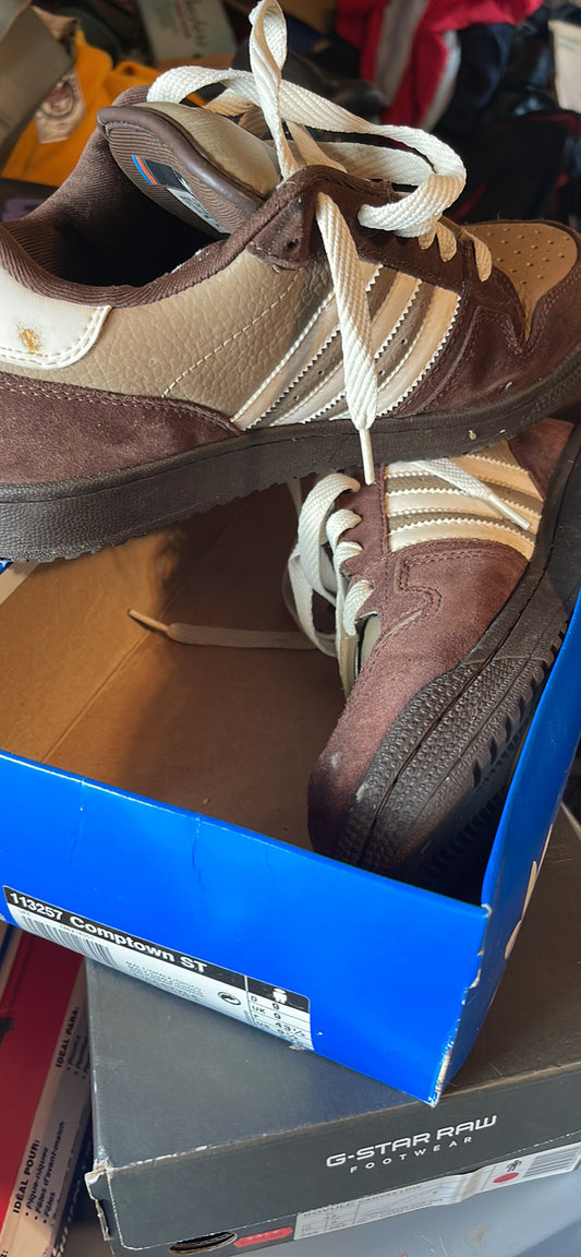 Adidas Comptown ST Sneakers Chocolate brown RARE Sz 10 Skateboarding Shoes