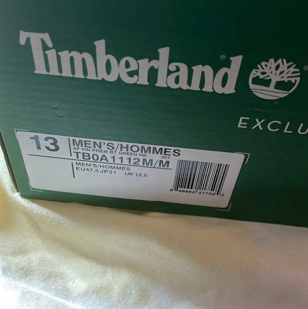 RU Villa X Timberland Exclusive Release Emerald 6in Boot New in Box