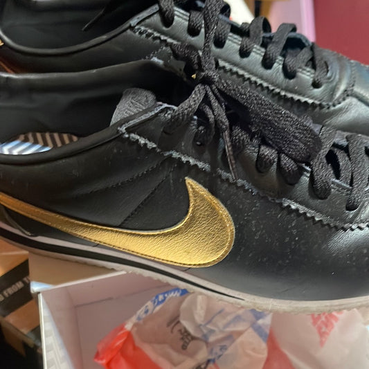 Nike Classic Cortez XLV Black/Gold - 902801-002 RARE CORTEZ OG ALL 🔥