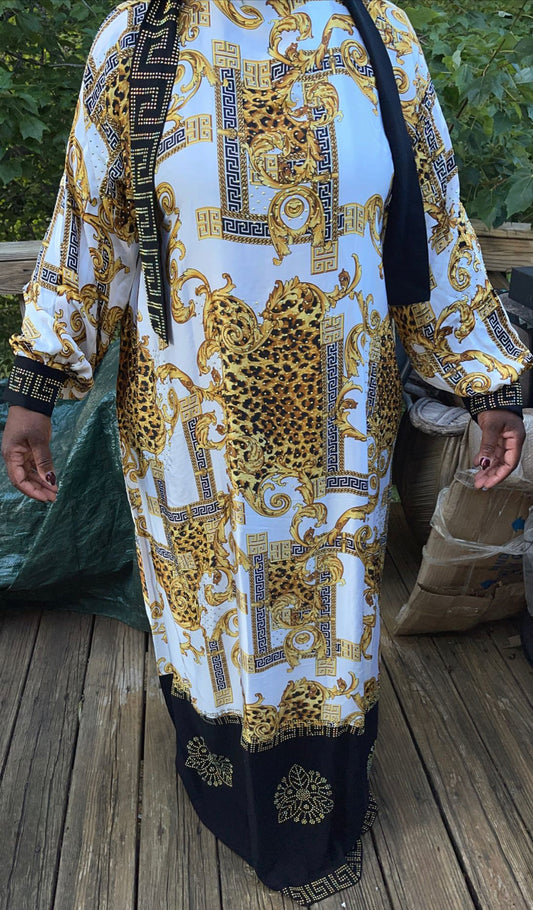 Kaftan Farasha Caftan Long Maxi Dress Abaya Jalabiya