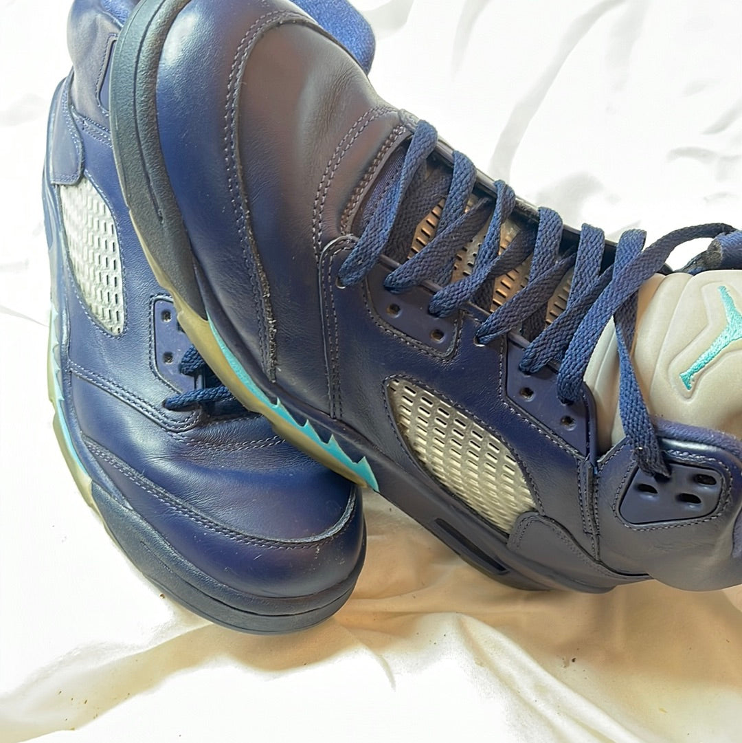 NIKE AIR JORDAN 5 V RETRO HORNETS MIDNIGHT NAVY 136027-405 s