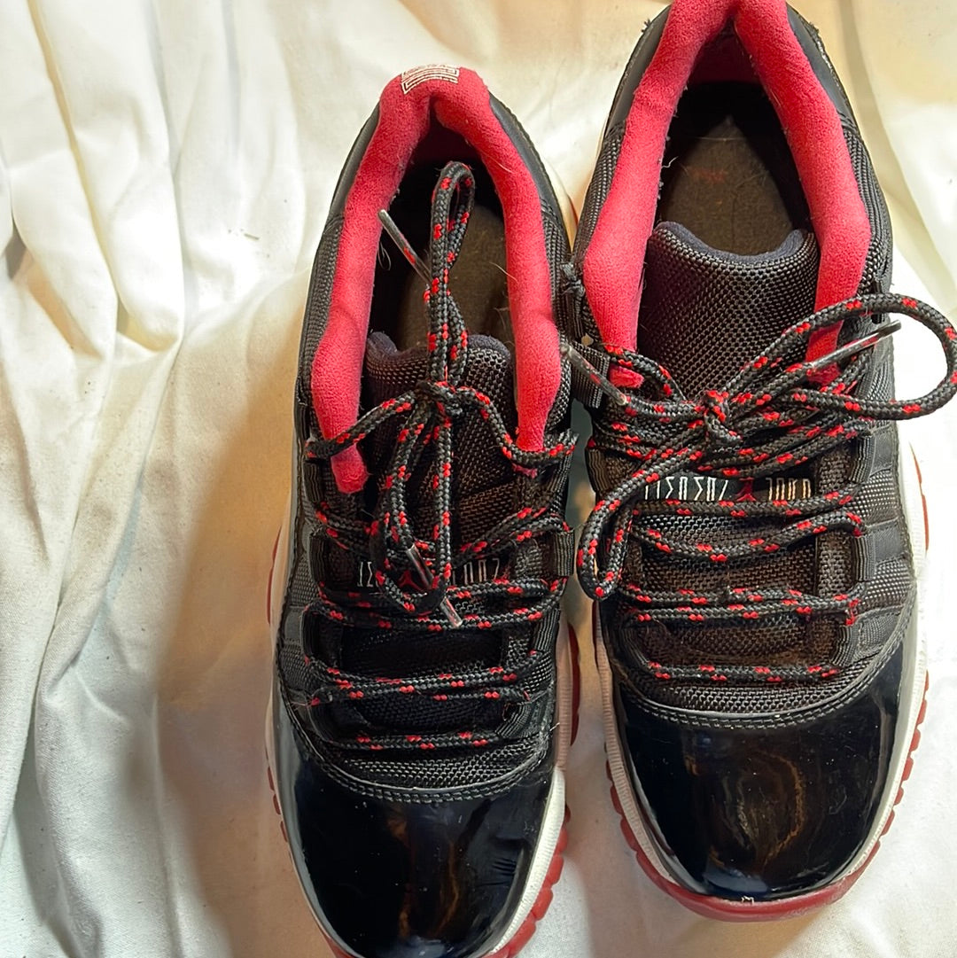 Nike Air Jordan 11 Retro Low BG 'Bred' Shoes -528896-012