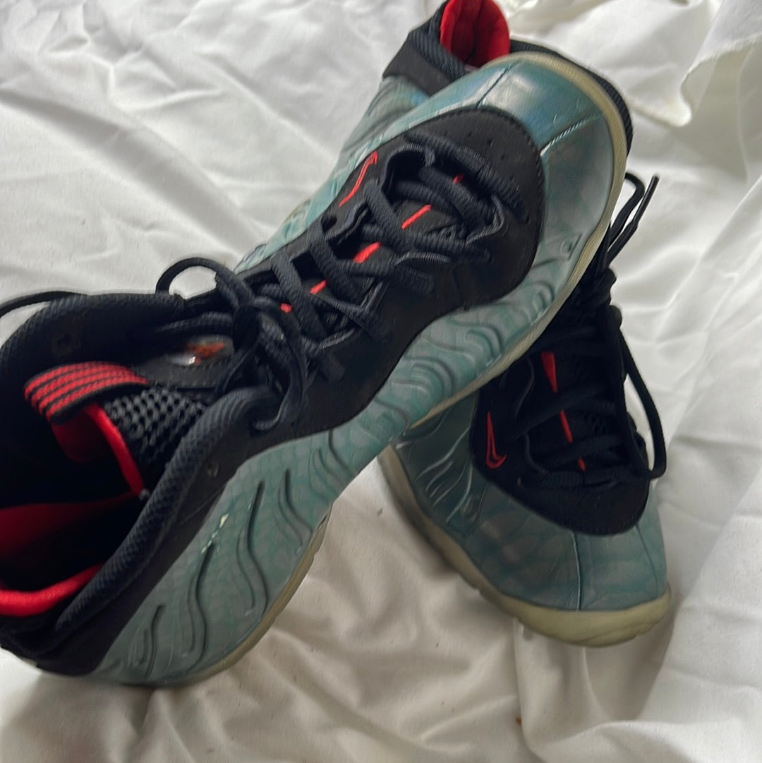 Nike FoamPosite One Gone Fishing Emerald Black Red Shoes 644791-300