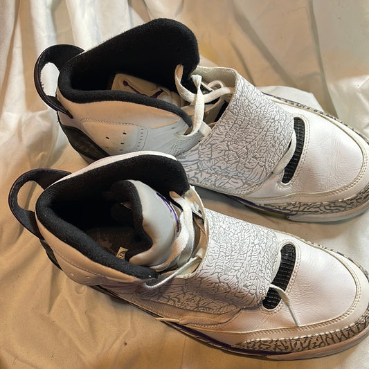 NIKE AIR JORDAN SON OF MARS WHITE PURPLE CEMENT GREY BLACK 512245-106