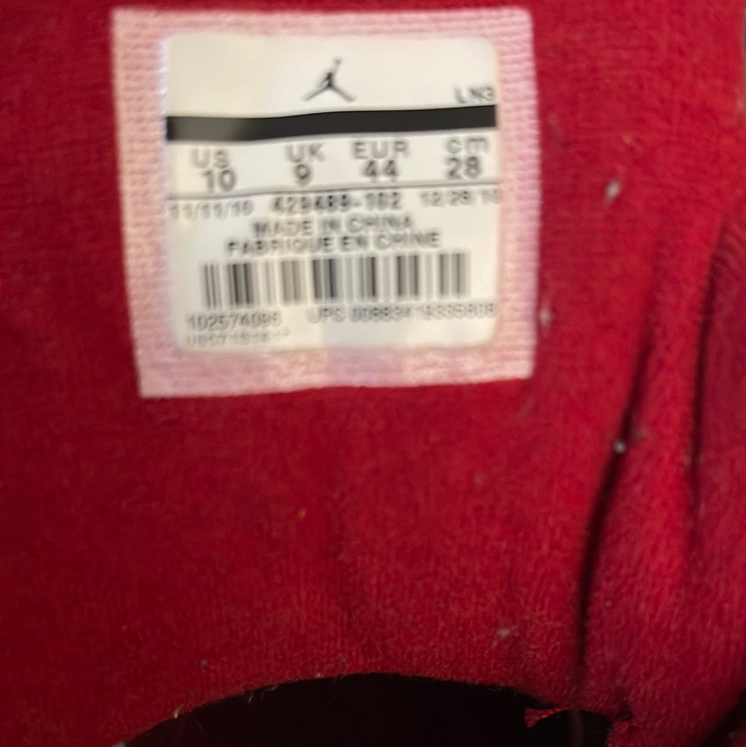 Nike Air Jordan Prime 5, 2010, Men's Wht. Leather Athletic Shoes 429489-102