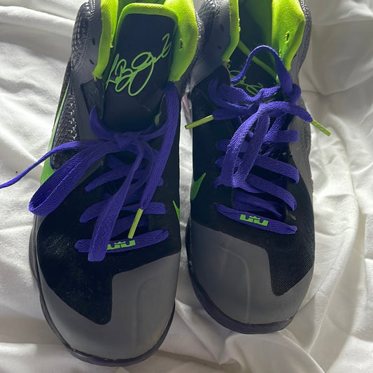 Lebron 9 GS 472664-004 Blk/Elctrc Grn/CL Gry/Pr Purple