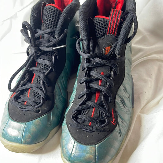 Nike FoamPosite One Gone Fishing Emerald Black Red Shoes 644791-300