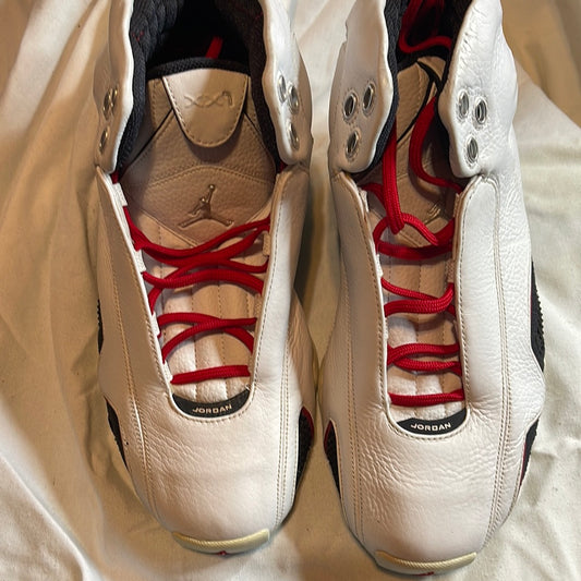 Nike Air Jordan 21 White Varsity Red Metallic Silver 313038-161 VTG