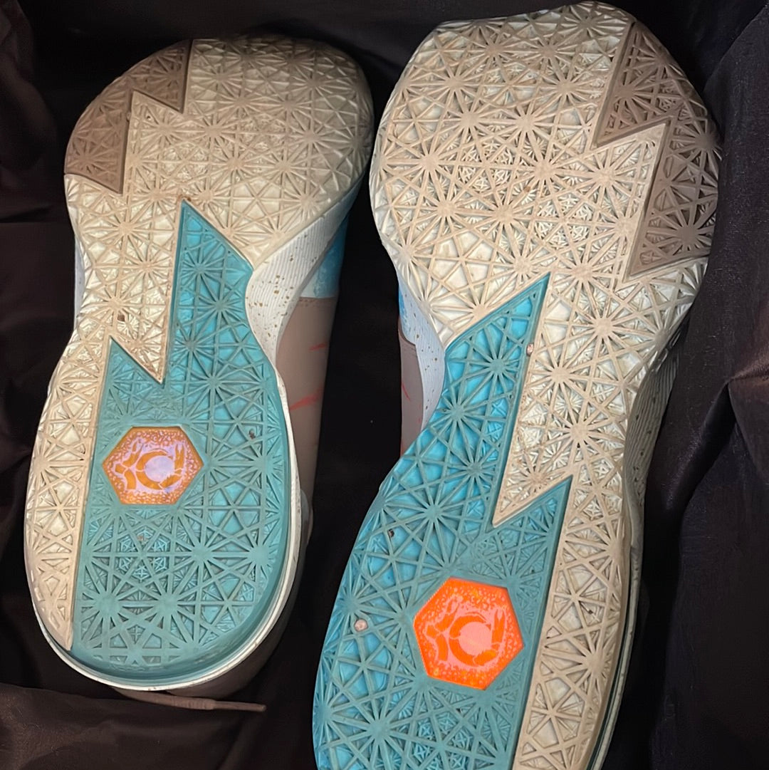 Nike Men's KD VI 6 Maryland Blue Crab Orange 599424-400 Kevin Durant