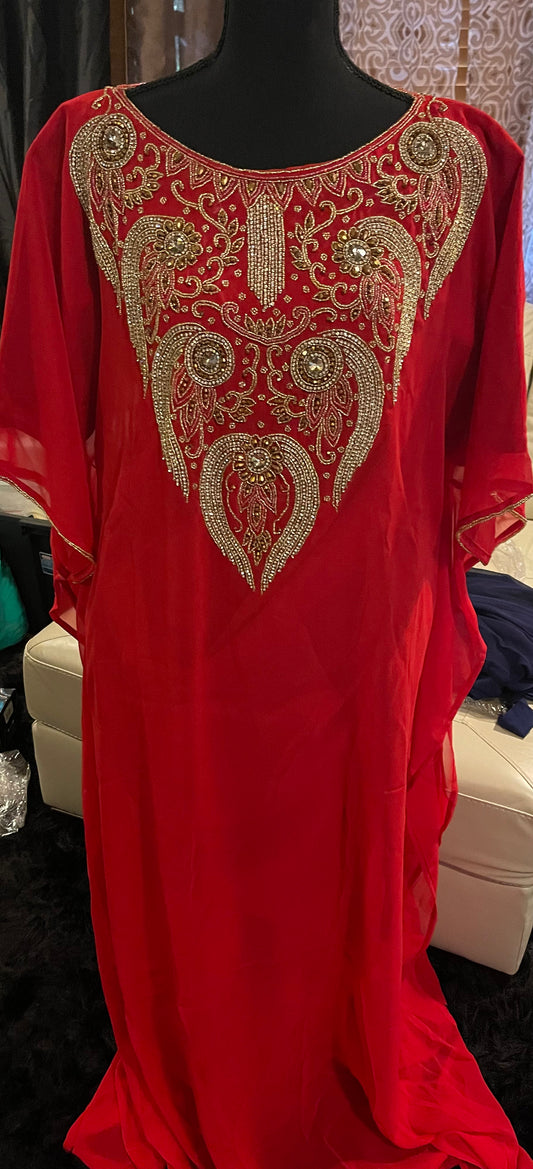 Kaftan Farasha Caftan Long Maxi Dress Abaya Jalabiya