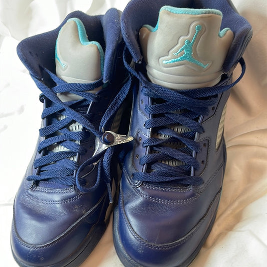 NIKE AIR JORDAN 5 V RETRO HORNETS MIDNIGHT NAVY 136027-405 s