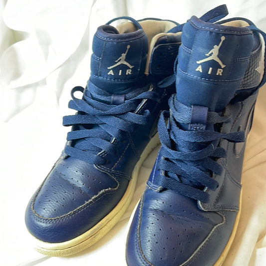 Nike Air Jordan 1 Retro High GS Midnight Navy Athletic Shoes 705300-405