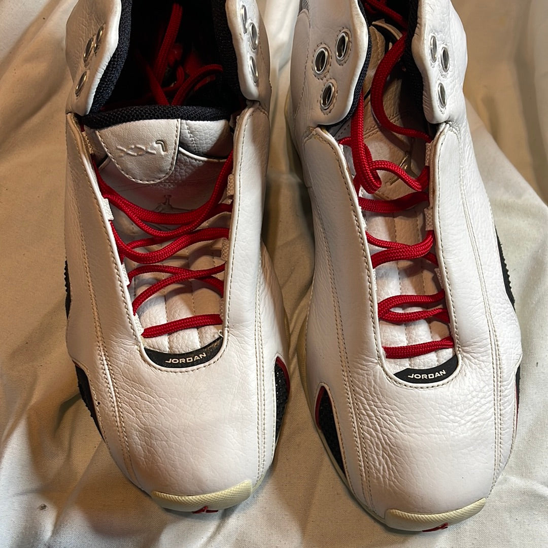 Nike Air Jordan 21 White Varsity Red Metallic Silver 313038-161 VTG