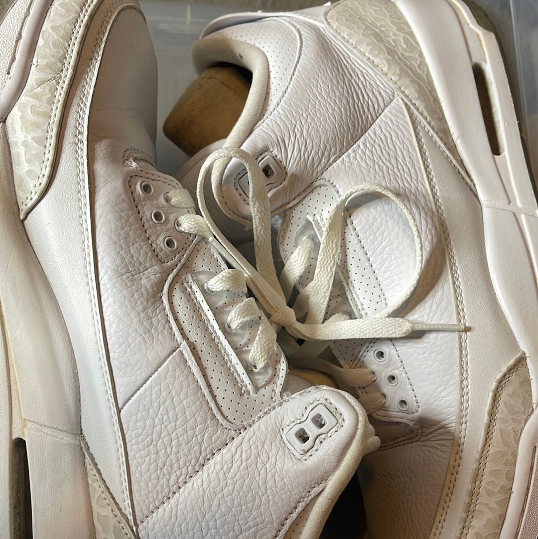 Nike Air Jordan 3 Retro “Triple White” Pure Money Icy Blue 136064-111