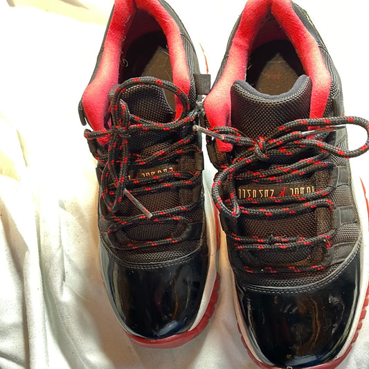 Nike Air Jordan 11 Retro Low BG 'Bred' Shoes -528896-012