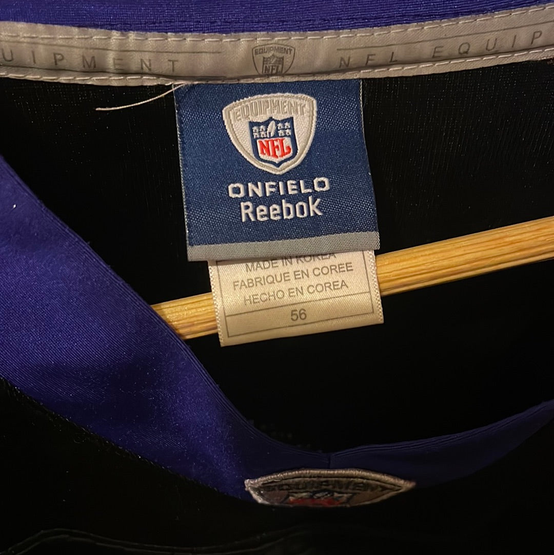 STITCHED ED REED #20 BALTIMORE RAVENS JERSEY NIKE ON FIELD MEN