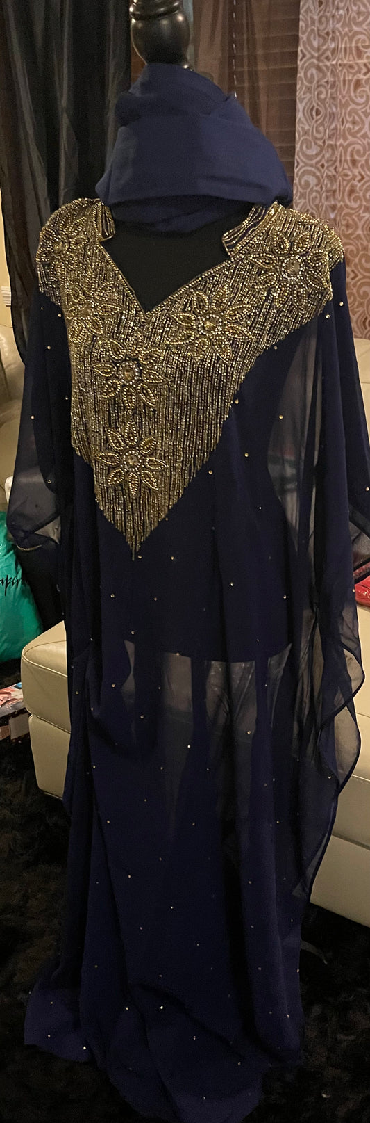 Kaftan Farasha Caftan Long Maxi Dress Abaya Jalabiya