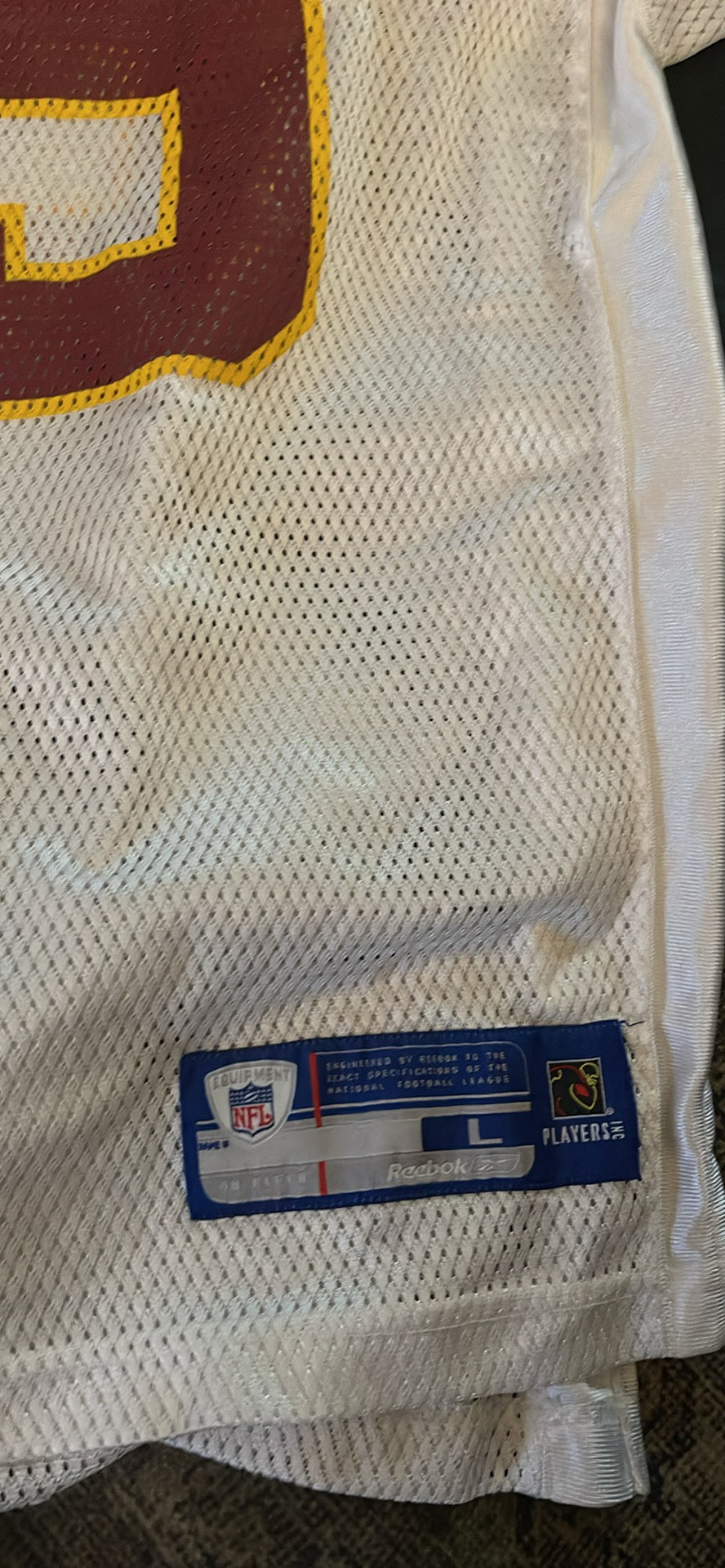 Vintage LE Reebok NFL Washington Redskins Santana Moss #89 Jersey Mens