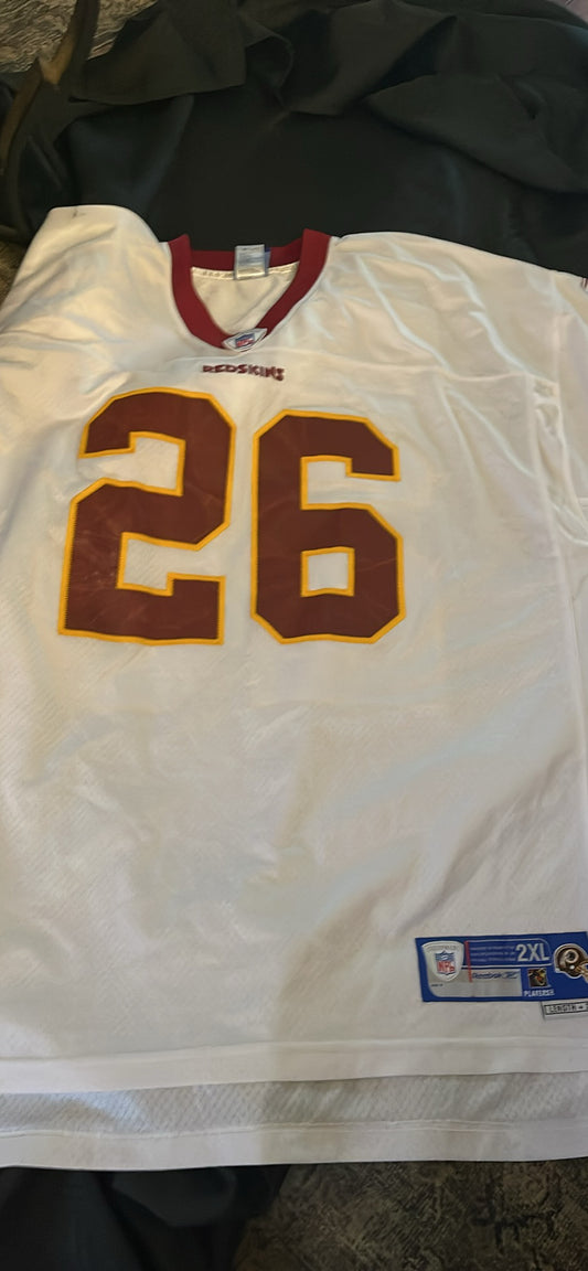 MENS CLINTON PORTIS WASHINGTON REDSKINS JERSEY COMMANDERS #26  REEBOK NFL