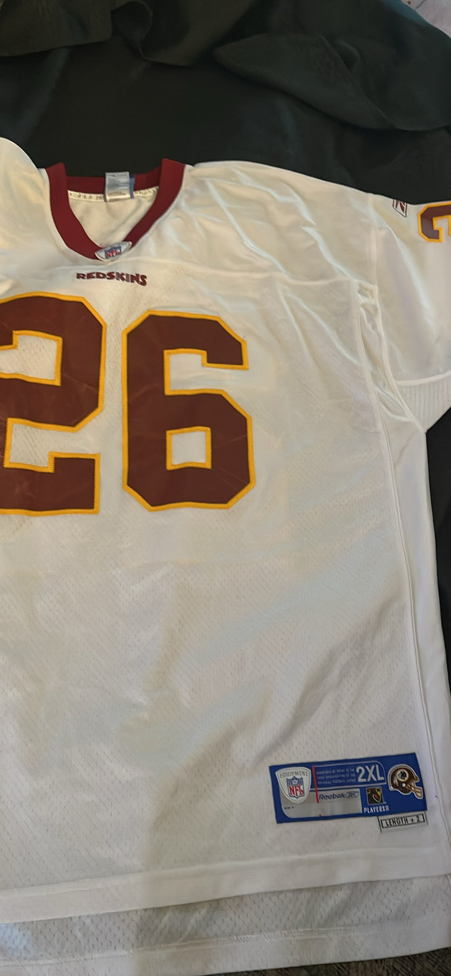 MENS CLINTON PORTIS WASHINGTON REDSKINS JERSEY COMMANDERS #26  REEBOK NFL