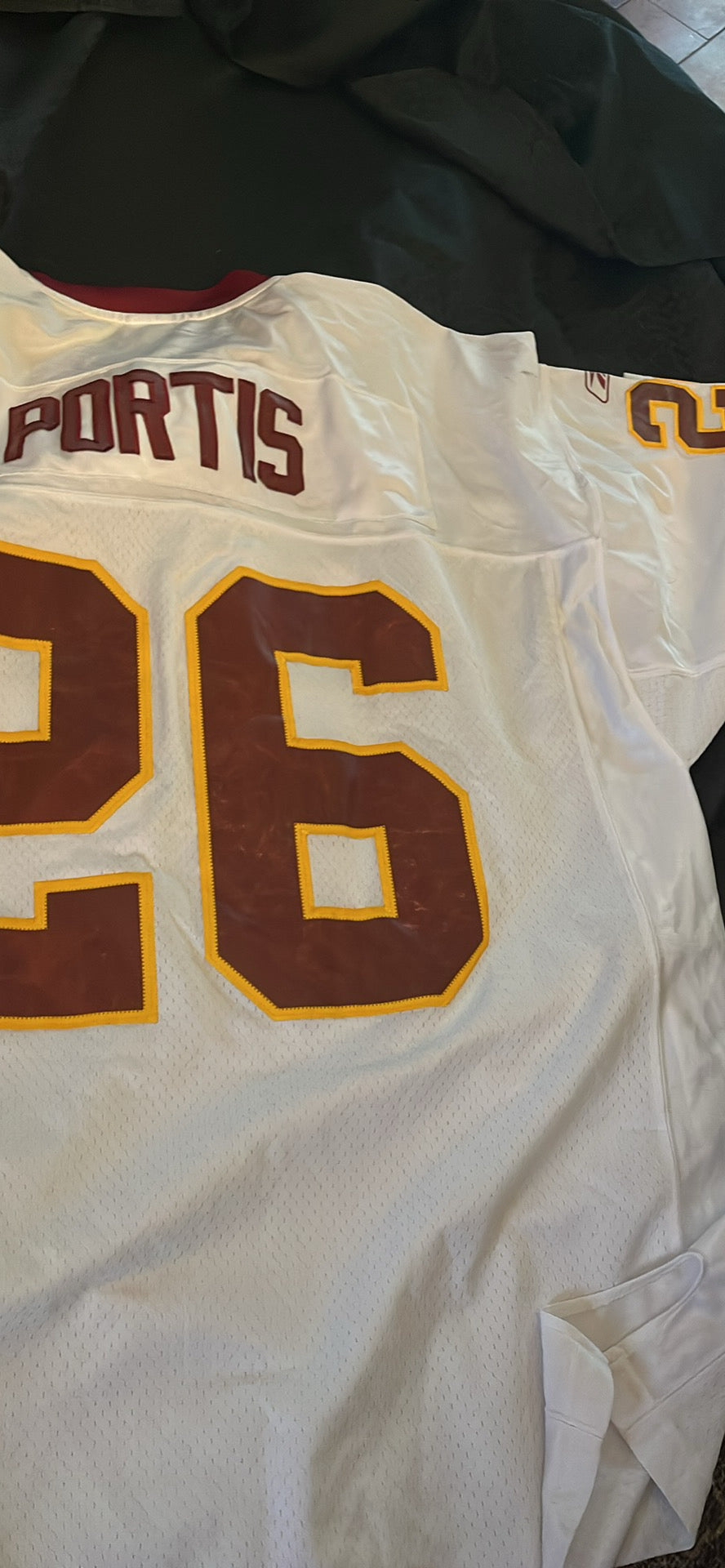 MENS CLINTON PORTIS WASHINGTON REDSKINS JERSEY COMMANDERS #26  REEBOK NFL