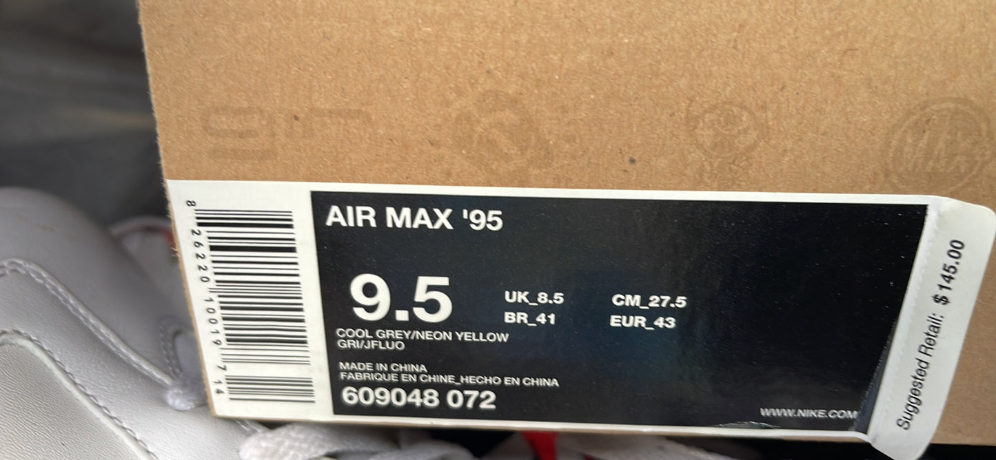 Nike Air Max '95 "Neon 2010" (Men's Size 9.5) 609048-072