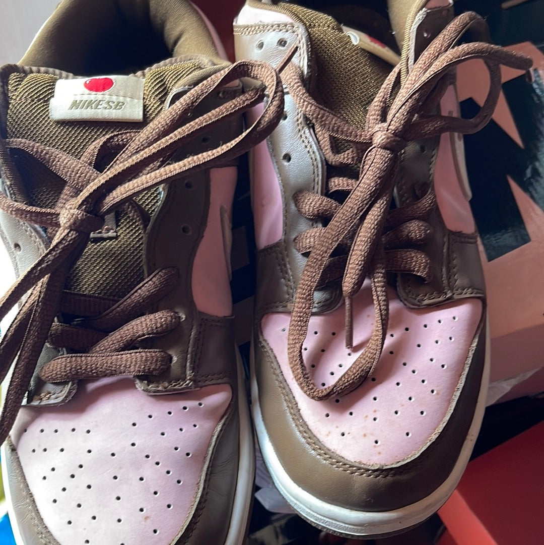 Nike X Stussy Sb Dunk Low Cherry Pink Men Sneakers 304292-671 Vintage