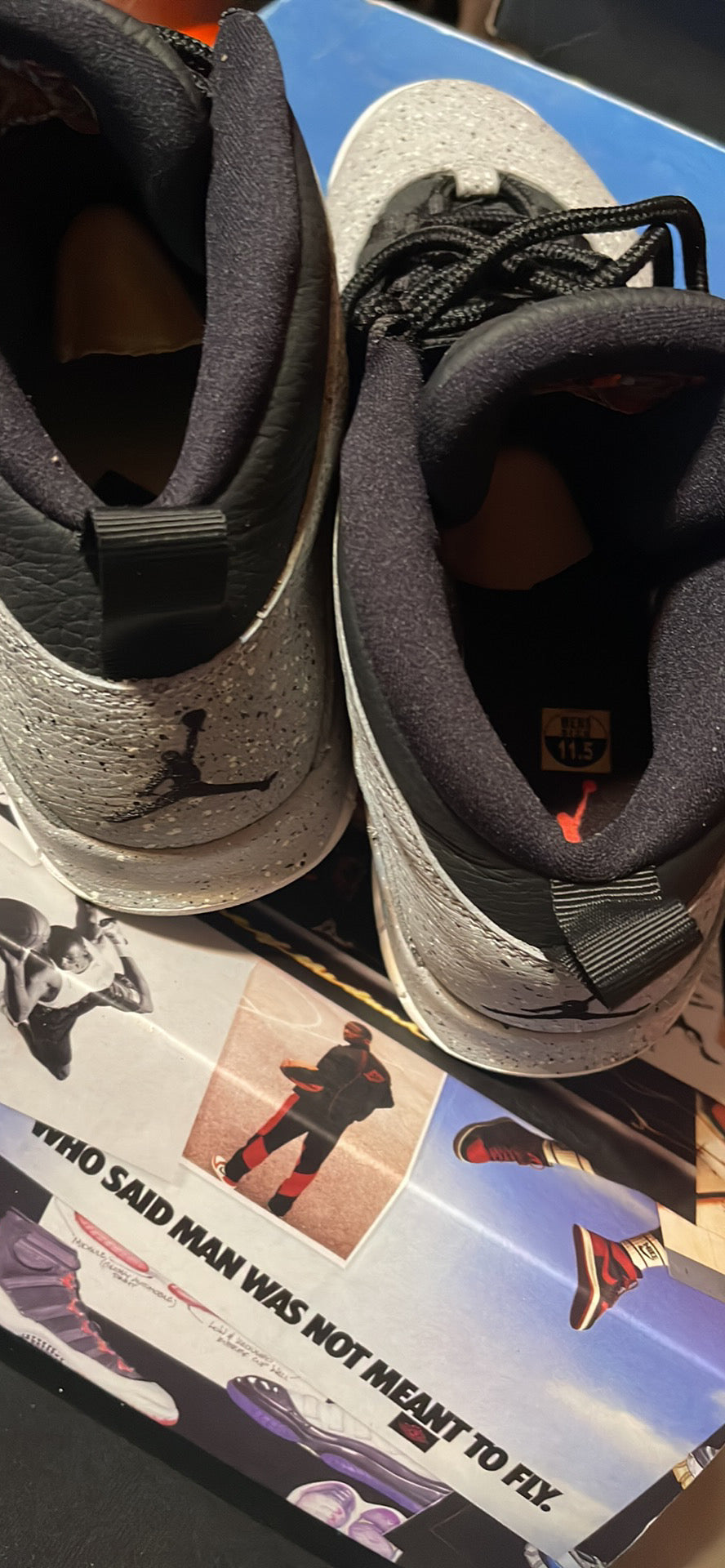 Nike Air Jordan 10 Retro Light Smoke Size 9.5 310805–062 OG X Grey Black