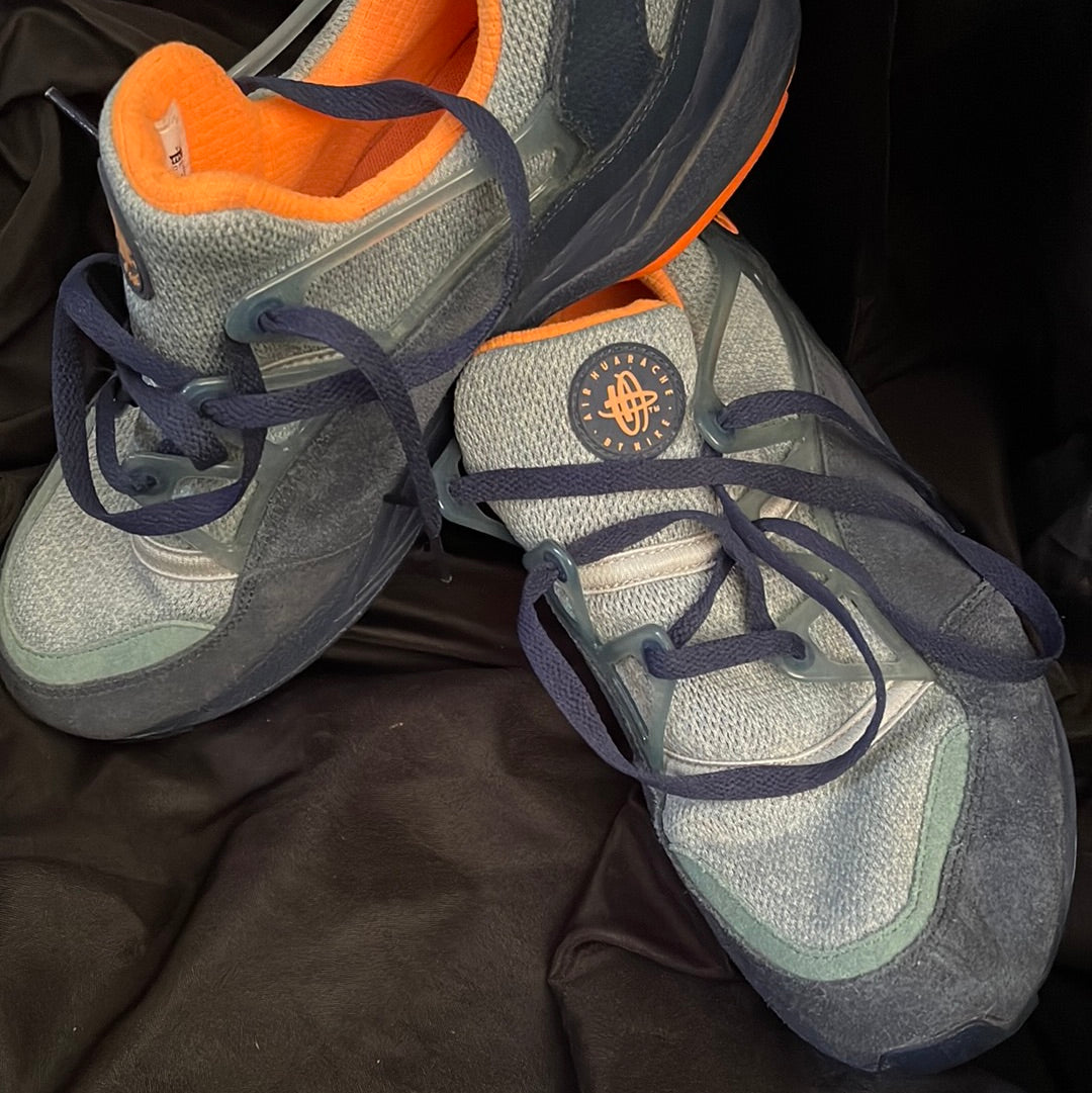 Mens Nike Air Huarache Light Blue Citrus  306127 402