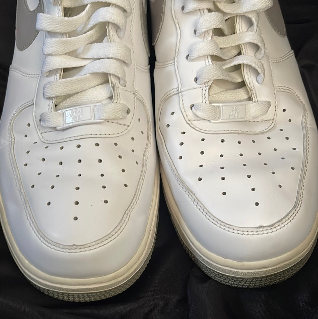 Nike Air Force 1 AF1 Low 488298-108 White Medium Grey Shoes