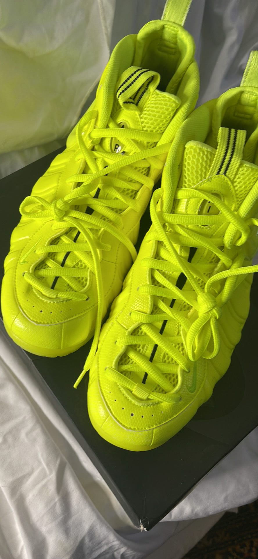 Nike Air Foamposite Pro Volt Rare Neon 624041-700 - Sz 13