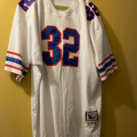 Vintage Throwback OJ Simpson #32 Buffalo Bills Mitchell & Ness Jersey size 54