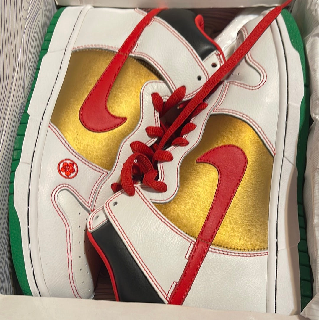 NEW NIKE SB DUNK HIGH PRO MONEY CAT 305050 162 WHITE CHILE RED RARE