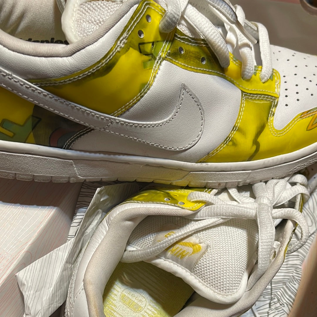 Nike Dunk Low Pro SB 'De La Soul' 304292 171 WHITE/YELLOW (2005)