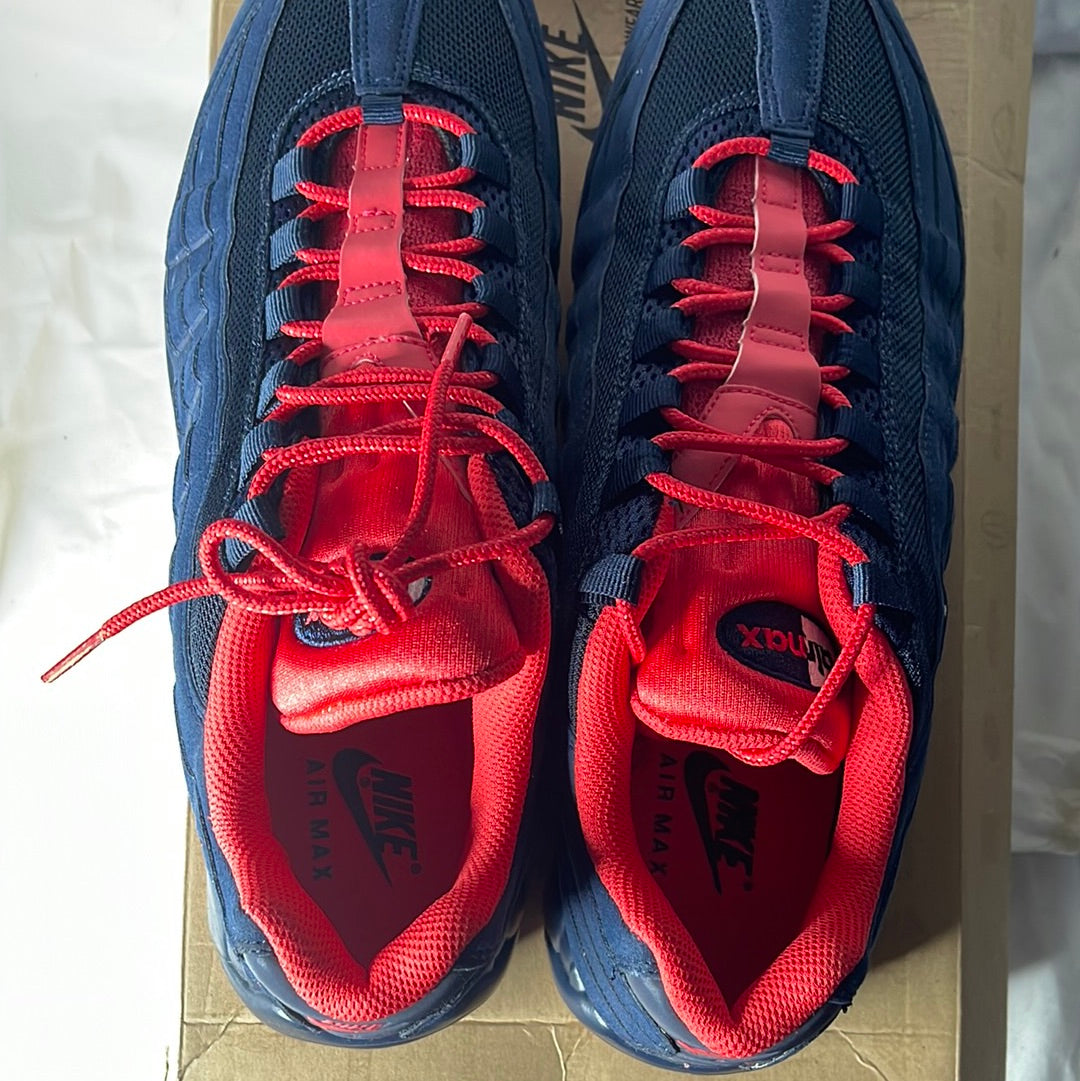 Nike Air Max 95 Obsidian Obsidian Blue/Action Red 609048 400