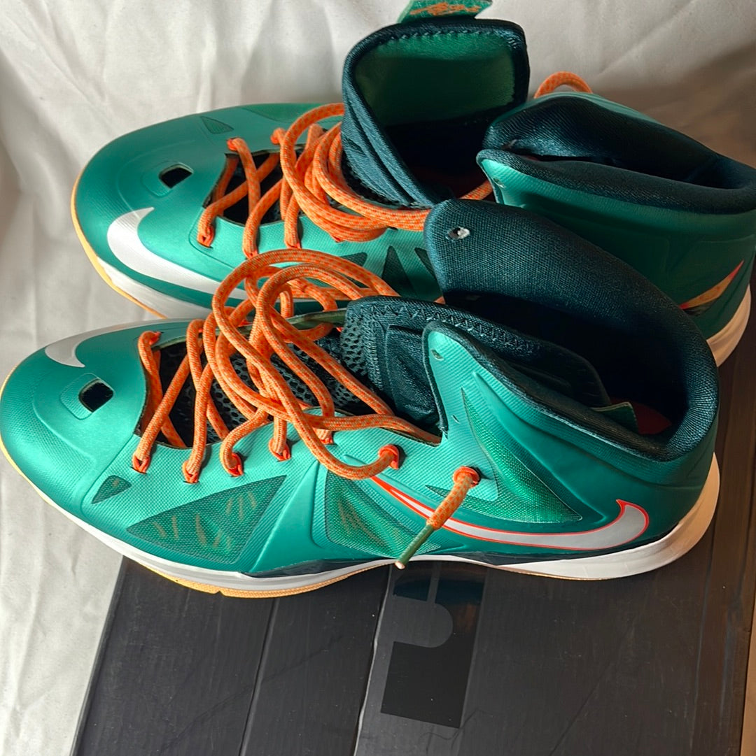 Nike LeBron 10 Miami Dolphins 2013 DS