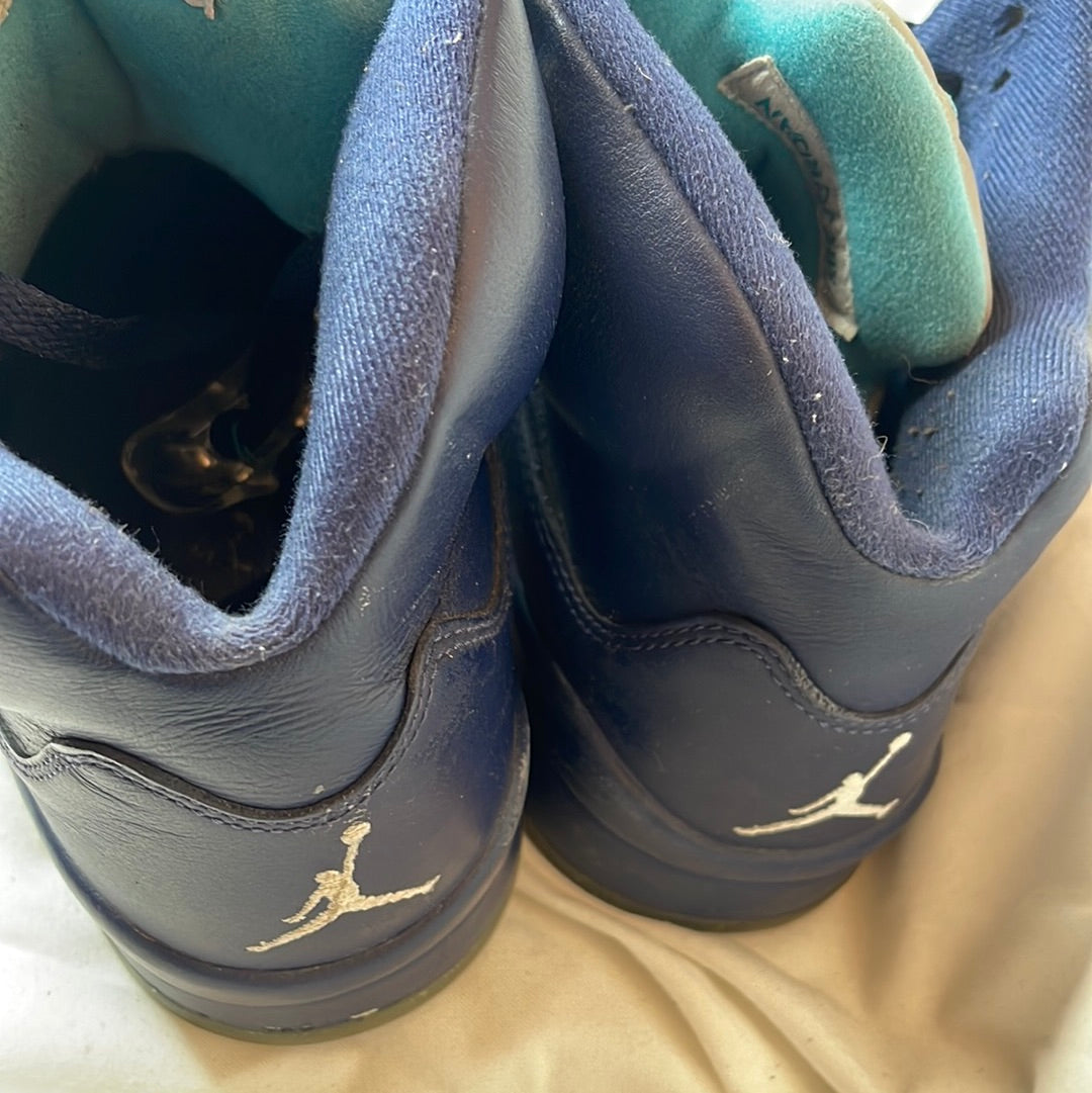 NIKE AIR JORDAN 5 V RETRO HORNETS MIDNIGHT NAVY 136027-405 s