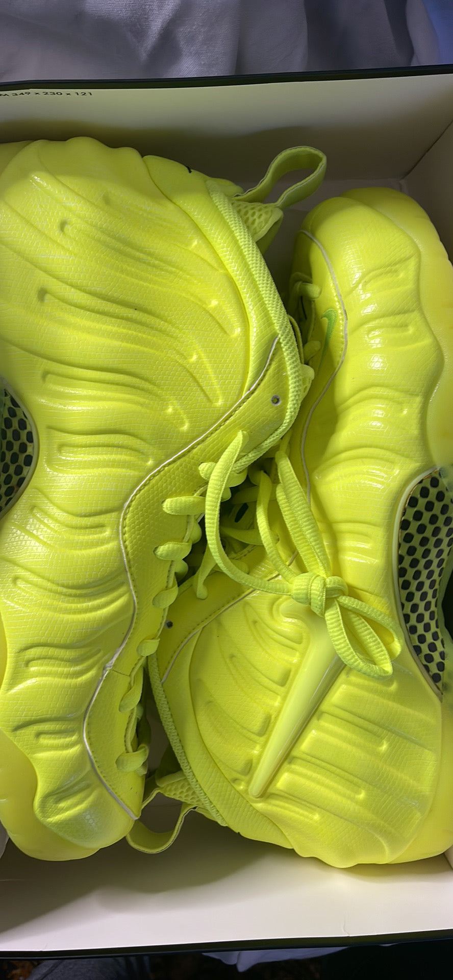 Nike Air Foamposite Pro Volt Rare Neon 624041-700 - Sz 13