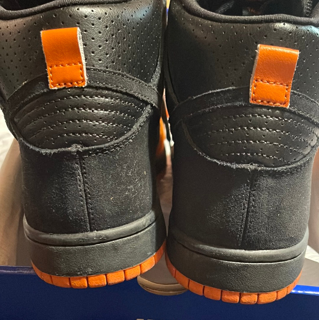 Nike SB Dunk black orange shoes SF Giants skate Anderson Skateboard